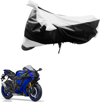 Mdstar Waterproof Two Wheeler Cover for Yamaha(YZF R1, Black, Silver)