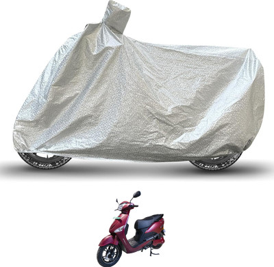 Caronix Waterproof Two Wheeler Cover for Hero(Electric Optima, Silver)