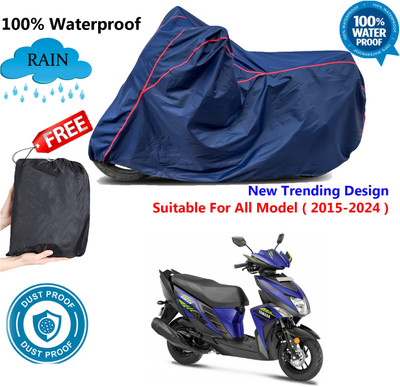 DeepShakshi AUTOMOTIVE Waterproof Two Wheeler Cover for Yamaha(Cygnus Ray ZR BS6, Blue, Red)