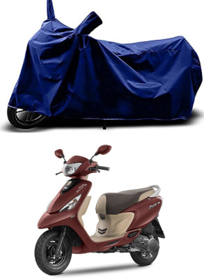 VESMEI Two Wheeler Cover for TVS(Scooty Zest, Blue)
