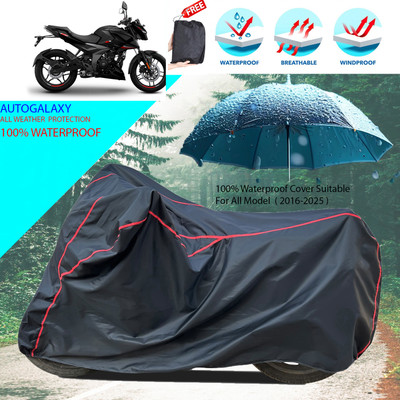 AutoGalaxy Waterproof Two Wheeler Cover for Bajaj(Pulsar N160, Black)