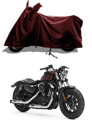 GROFATIK Two Wheeler Cover for Harley Davidson(Forty Eight, Maroon)