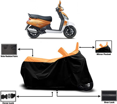 Amexride Two Wheeler Cover for Mahindra(Gusto 125, Orange)
