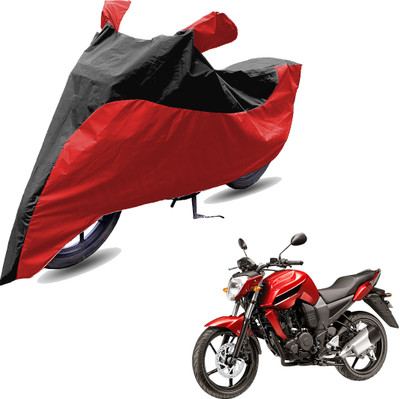 RiderShine Two Wheeler Cover for Yamaha(FZ S FI New, Red, Black)
