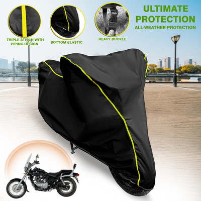 GARREGE Waterproof Two Wheeler Cover for Bajaj(Avenger 220 DTS-i, Black)