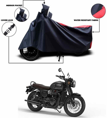 ANTHUB Waterproof Two Wheeler Cover for Triumph(Red, Black)