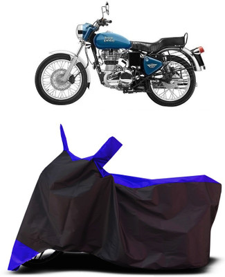 VESMEI Two Wheeler Cover for Royal Enfield(Electra Delux, Blue)