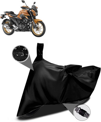 DeepShakshi AUTOMOTIVE Two Wheeler Cover for Yamaha(FZ-S, Black)