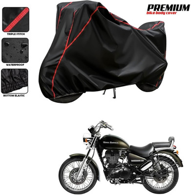 SThanaveX Two Wheeler Cover for Royal Enfield(Thunderbird, Black)