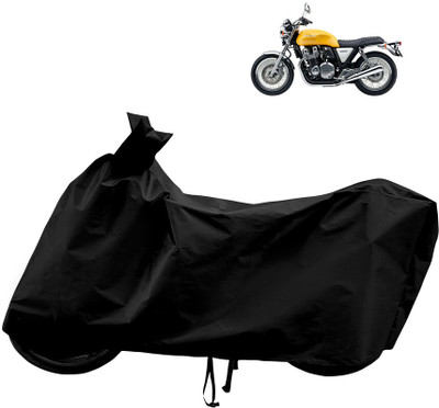 Horseyaart Waterproof Two Wheeler Cover for Honda(CB, Black)