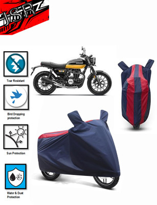 J S R Waterproof Two Wheeler Cover for Honda(CB350RS, Blue, Red)