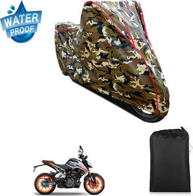 GOSHIV-car and bike accessories Waterproof Two Wheeler Cover for KTM(125 Duke, Yellow)
