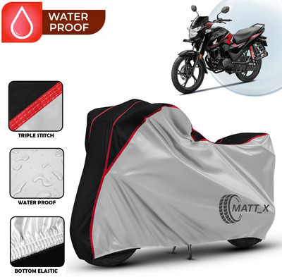 MATT_X Waterproof Two Wheeler Cover for Honda(SP 125, Multicolor, Silver, Black)