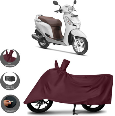 WMIZEXA Waterproof Two Wheeler Cover for Universal For Bike(Aviator, Maroon)