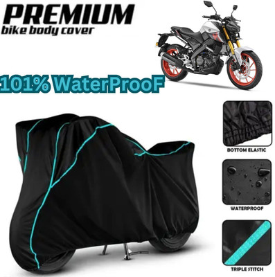 Shiv Kanha Waterproof Two Wheeler Cover for Yamaha(MT 15, Black)