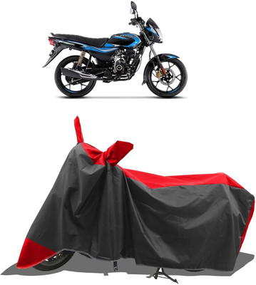 KEDIT Two Wheeler Cover for Bajaj(Platina 110 H-Gear, Red, Black)