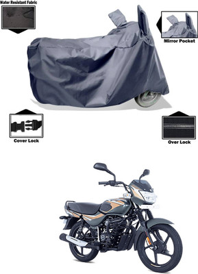 CODOKI Waterproof Two Wheeler Cover for Bajaj(CT100, Grey)