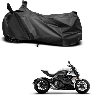 Mdstar Waterproof Two Wheeler Cover for Ducati(Diavel, Black)