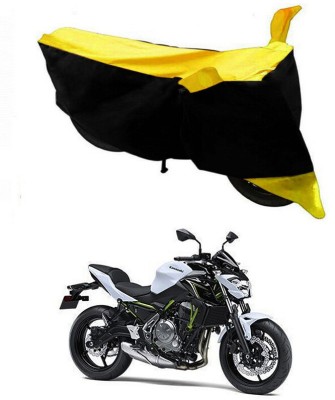 Genipap Two Wheeler Cover for Kawasaki(Z650, Black, Yellow)