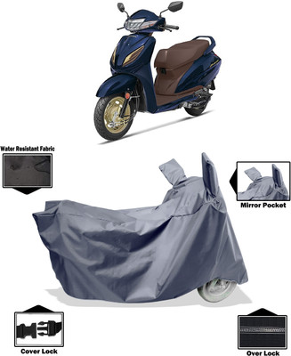 Amexride Two Wheeler Cover for Honda(Activa 6G, Grey)