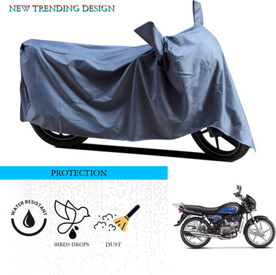 ANTHUB Waterproof Two Wheeler Cover for Hero(MotoCorp Splendor Plus, Grey)