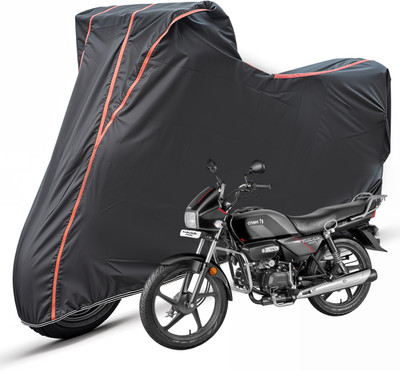 Whipone Two Wheeler Cover for Hero(Splendor Plus, Black)