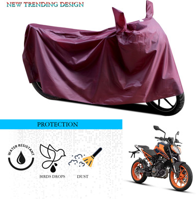 ANTHUB Waterproof Two Wheeler Cover for KTM(Duke 200, Maroon)