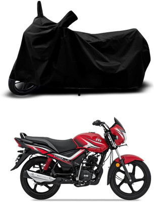 KEDIT Two Wheeler Cover for TVS(Star City Plus BS6, Black)