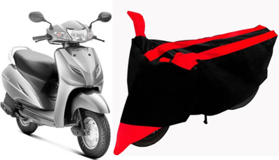 Sheen Waterproof Two Wheeler Cover for Honda(Activa, Red, Black)