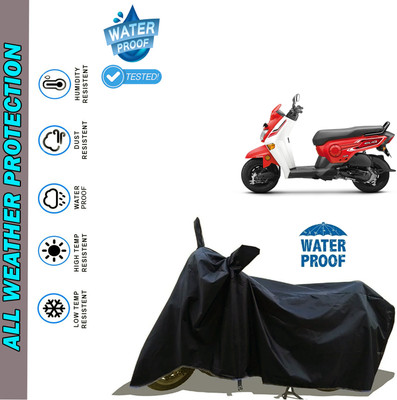 AutoGalaxy Waterproof Two Wheeler Cover for Honda(Cliq, Black)