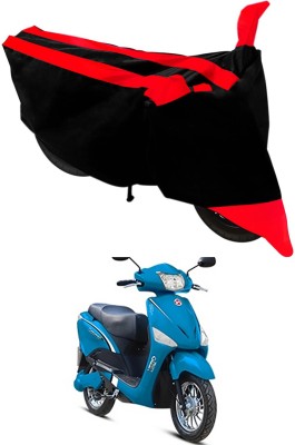 Ascension Two Wheeler Cover for Hero(Electric Optima, Red, Black)