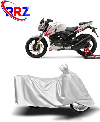 RRZ Waterproof Two Wheeler Cover for TVS(Apache RTR 200, White)
