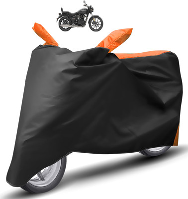 Caronix Two Wheeler Cover for Royal Enfield(Meteor 350, Orange)
