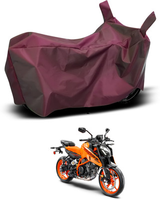 CODOKI Waterproof Two Wheeler Cover for KTM(390 Duke, Maroon)