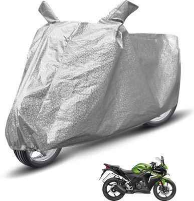 MOCKHE Waterproof Two Wheeler Cover for Honda(CBR 150R, Silver)