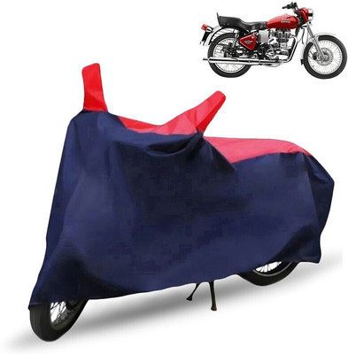 Mdstar Waterproof Two Wheeler Cover for Royal Enfield(Red, Blue)