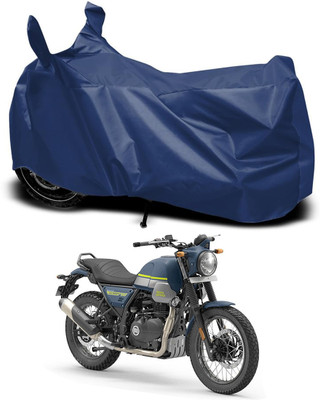 RABABLI Waterproof Two Wheeler Cover for Royal Enfield(Street Scrambler BS6, Blue)