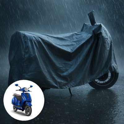 CODOKI Waterproof Two Wheeler Cover for Bajaj(New Chetak, Grey)