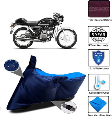 MISSION COLLECTION Waterproof Two Wheeler Cover for Hero(Splendor Pro Classic, Blue)