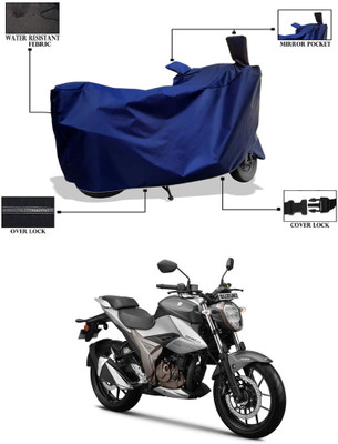 PAGORA Waterproof Two Wheeler Cover for Suzuki(Gixxer 250, Blue)