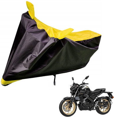 MOCKHE Two Wheeler Cover for Yamaha(MT 15, Yellow)
