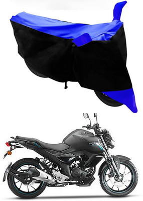 MMSSTAR Waterproof Two Wheeler Cover for Yamaha(FZ-S FI, Blue, Black)