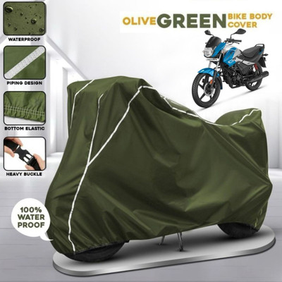 AutoGalaxy Waterproof Two Wheeler Cover for Hero(Passion, Green)