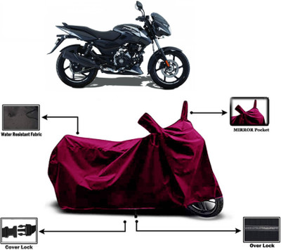 KEDIT Two Wheeler Cover for Bajaj(Pulsar 150 DTS-i, Maroon)