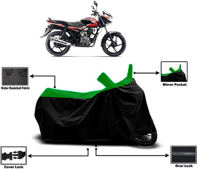 Amexride Two Wheeler Cover for Bajaj(Discover 100 DTS-i, Green)