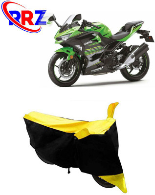 RRZ Waterproof Two Wheeler Cover for Kawasaki(Ninja 400, Black, Yellow)