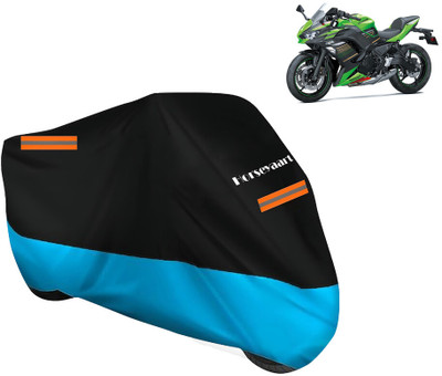 Horseyaart Waterproof Two Wheeler Cover for Kawasaki(Ninja 650 BS6, Blue)