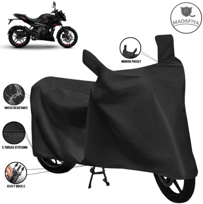 MADAFIYA Waterproof Two Wheeler Cover for Bajaj(Pulsar NS 160, Black)