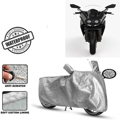 Autoinnovation Waterproof Two Wheeler Cover for KTM(RC 200, Silver)