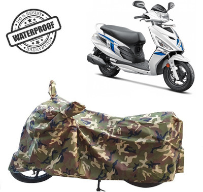 ROYAL AUTO MART Waterproof Two Wheeler Cover for Hero(Maestro Edge, Green, Multicolor)